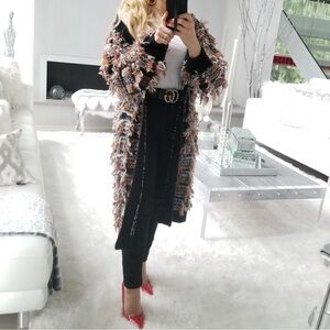 Cardigan Fringe Cardigan Black